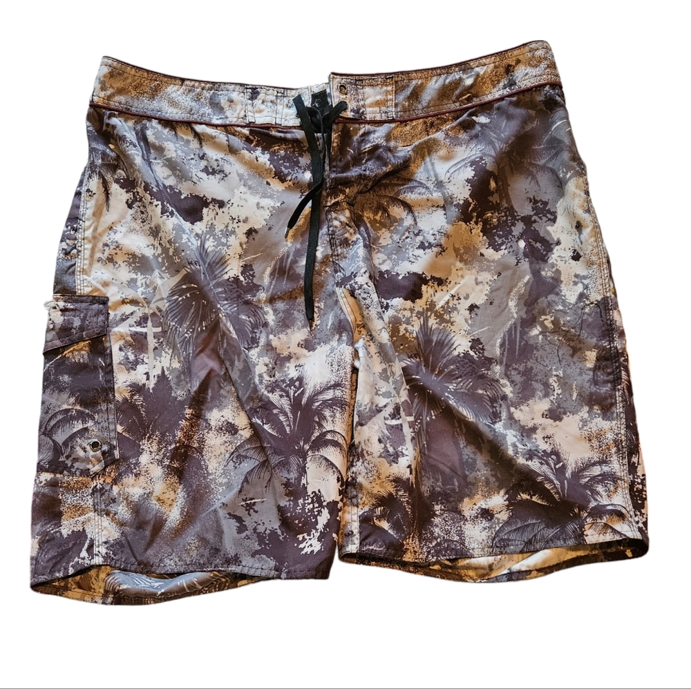 COPY - NWOT men's sized 42, Wonderwall board shorts by Steve & Barry's, palm tr…